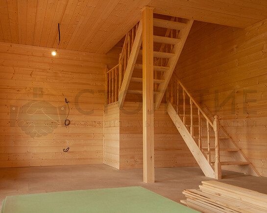Фото 5 - каркасный зимний дом 8 на 13 по индивидуальному проекту КП Лунное Озеро